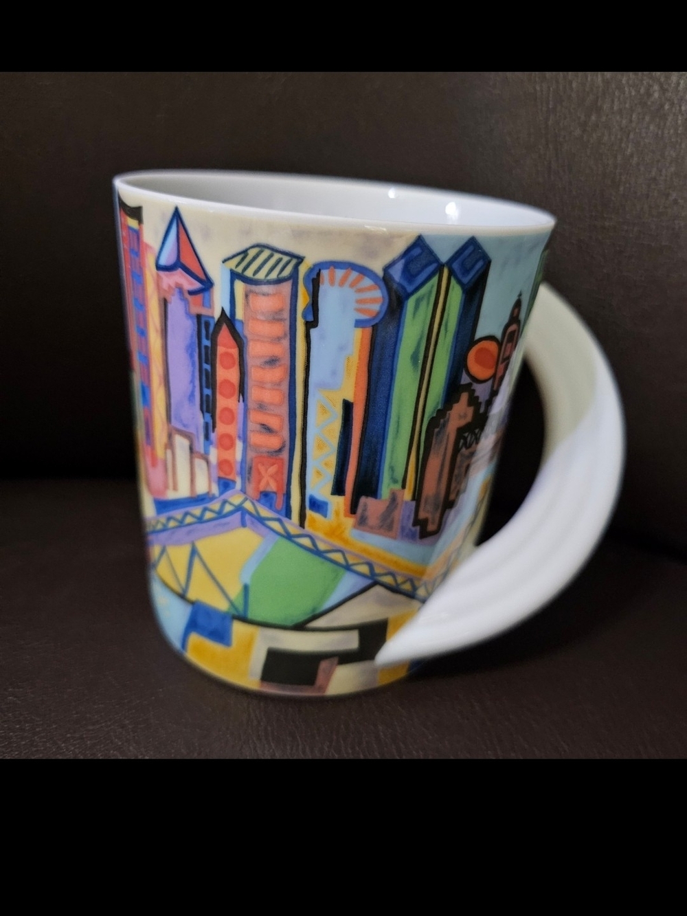 Rosenthal Studio Line Mug Porcelain City Cup #8 Frankfurt- Heinz Zimmerman